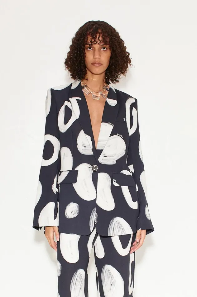 Women Simon Miller Outerwear Lennox Crepe Jacket In Painted Dot