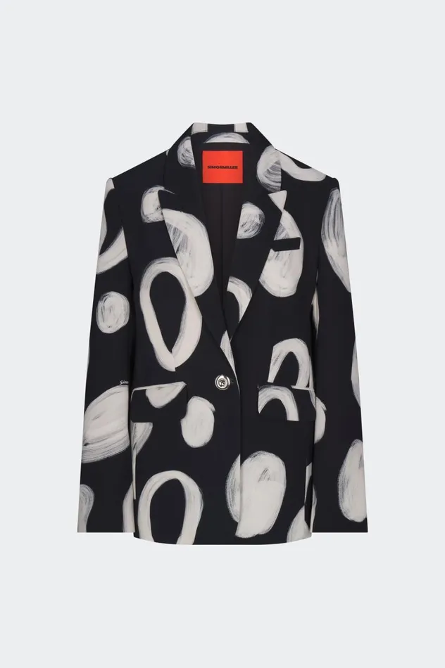 Women Simon Miller Outerwear Lennox Crepe Jacket In Painted Dot
