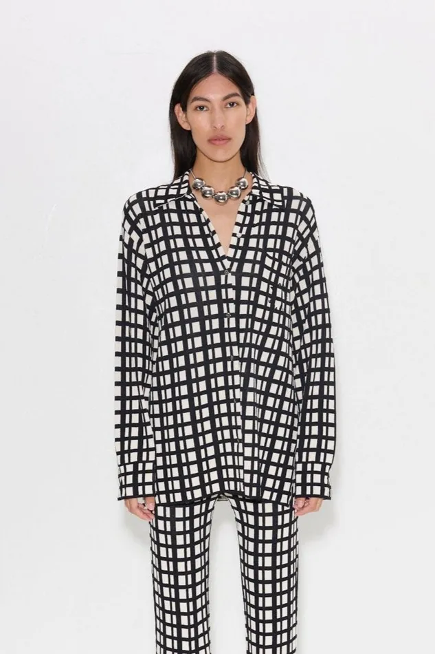 Women Simon Miller Sets Blaz Knit Jacket In Windowpane