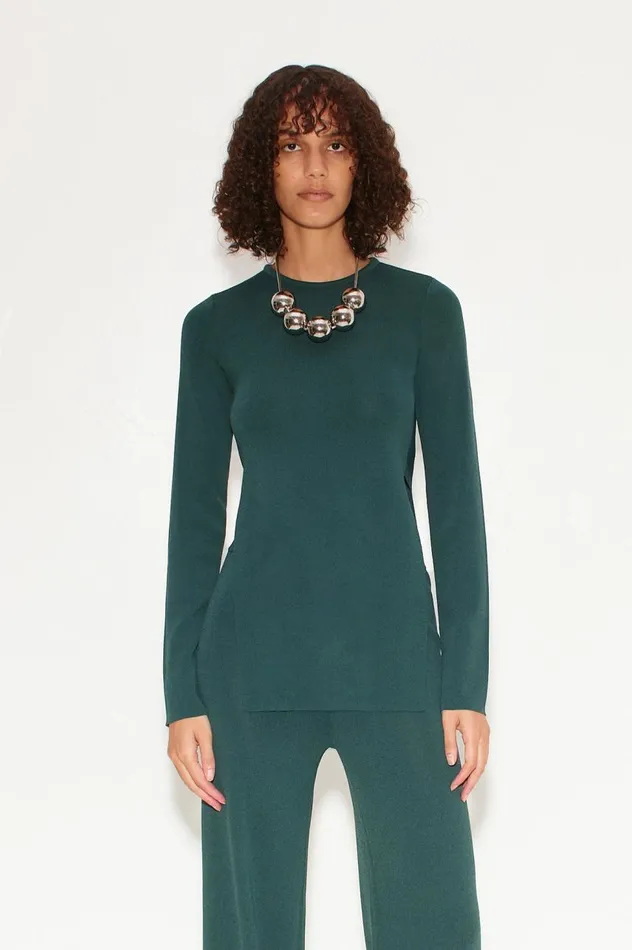 Women Simon Miller Sets Knits By Canoga Long Sleeve Top In Fern