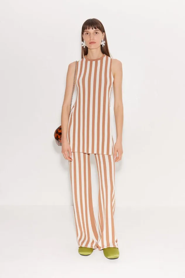 Women Simon Miller Sets Knits By Jabber Pant In Tan Stripe