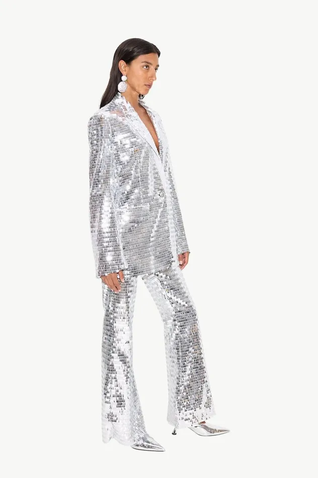 Women Simon Miller Sets Lennox Jacket In Satellite Silver Women Simon Miller Sets Lennox Jacket In Satellite Silver