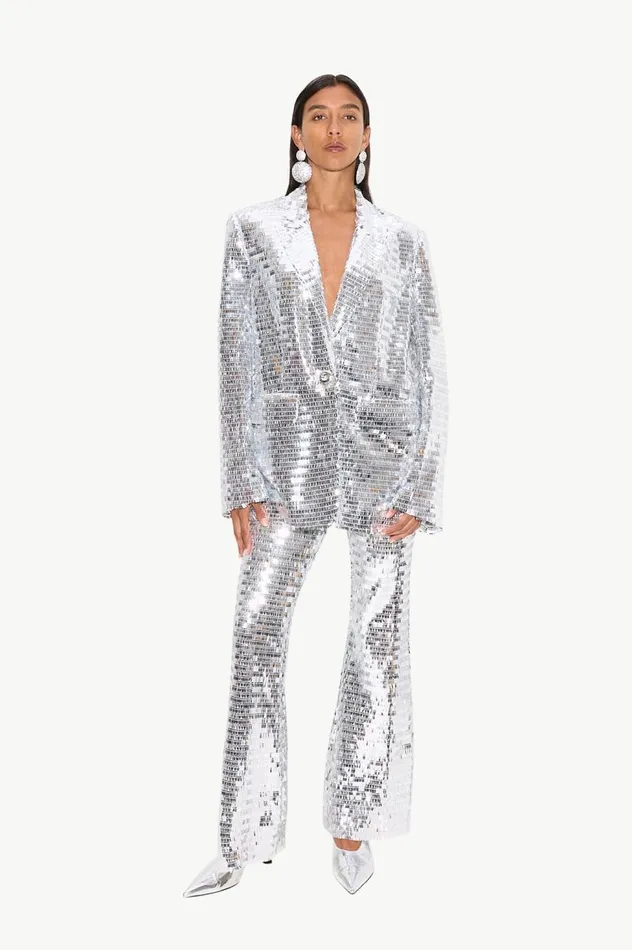 Women Simon Miller Sets Lennox Jacket In Satellite Silver Women Simon Miller Sets Lennox Jacket In Satellite Silver