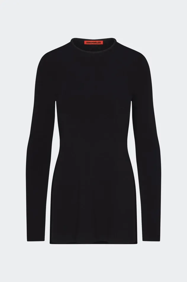 Women Simon Miller Sets Simon Miller Knits By Canoga Long Sleeve Top In Black Women Simon Miller Sets Simon Miller Knits By Canoga Long Sleeve Top In Black
