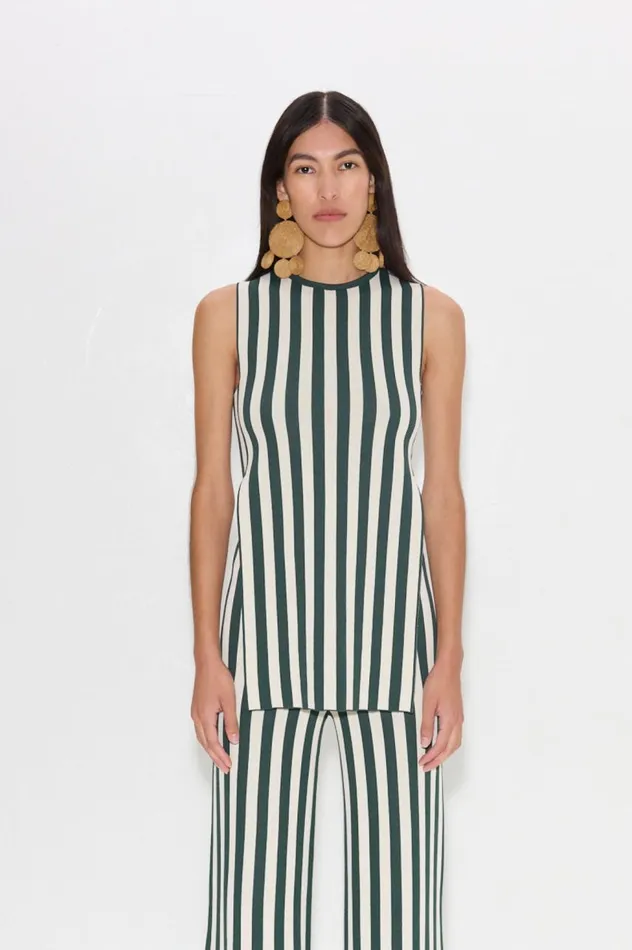 Women Simon Miller Tops Knits By Canoga Top In Gummy GreenEcru