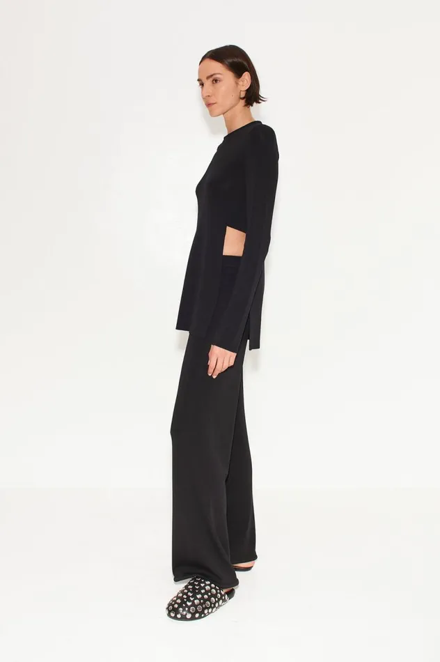 Women Simon Miller Tops Simon Miller Knits By Canoga Long Sleeve Top In Black Women Simon Miller Tops Simon Miller Knits By Canoga Long Sleeve Top In Black