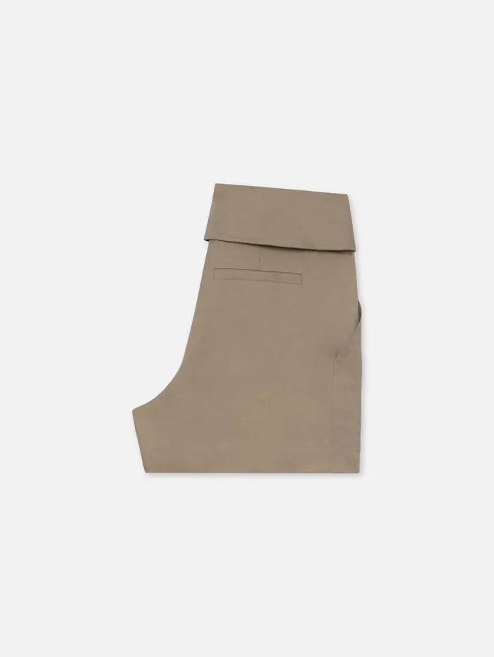 Women Skirts and Shorts FRAME Foldover Short 8212 Mushroom Women Skirts and Shorts FRAME Foldover Short 8212 Mushroom