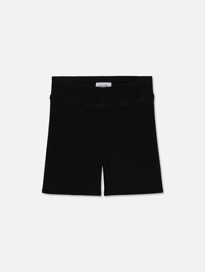 Women Skirts and Shorts FRAME Jetset Short 8212 Sheen Noir