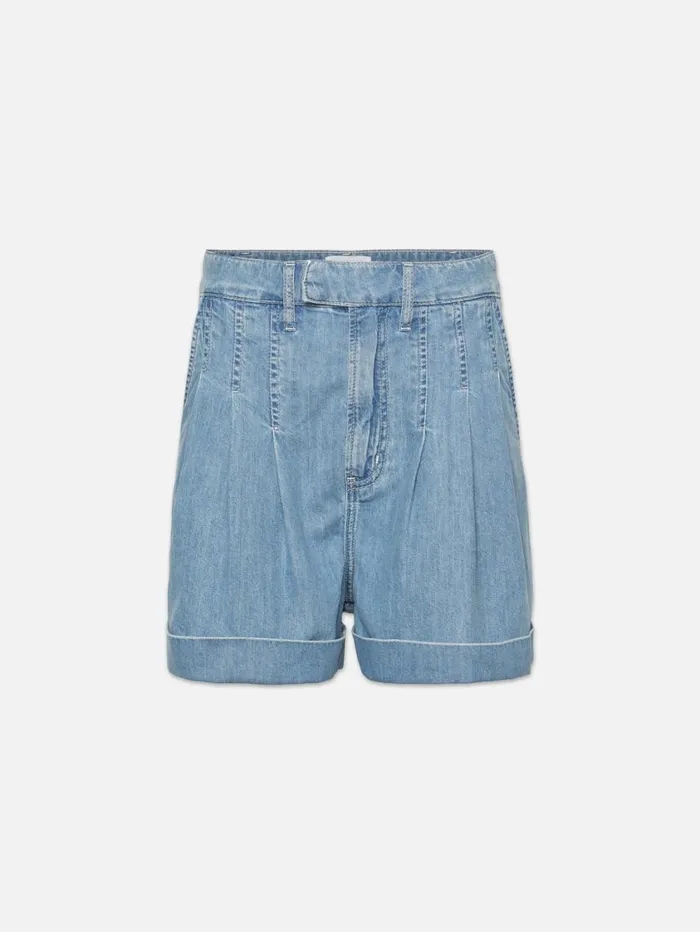 Women Skirts and Shorts FRAME Pleated Wide Cuff Short 8212 Rhythm