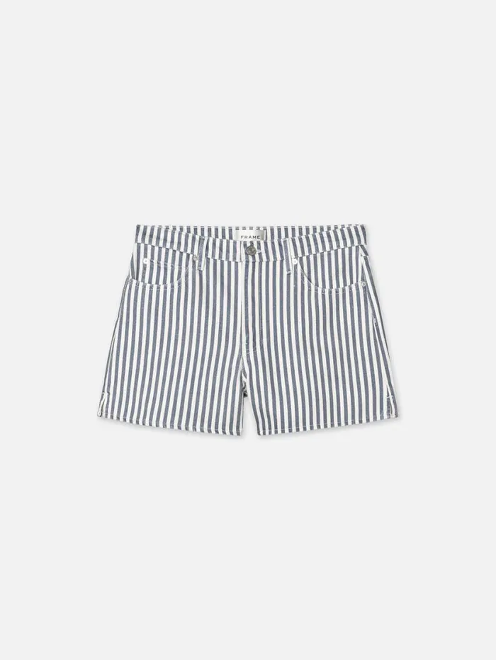 Women Skirts and Shorts FRAME The Vintage Relaxed Short 8212 Seaport Stripe