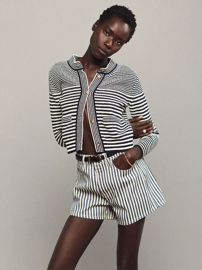 Women Skirts and Shorts FRAME The Vintage Relaxed Short 8212 Seaport Stripe Women Skirts and Shorts FRAME The Vintage Relaxed Short 8212 Seaport Stripe