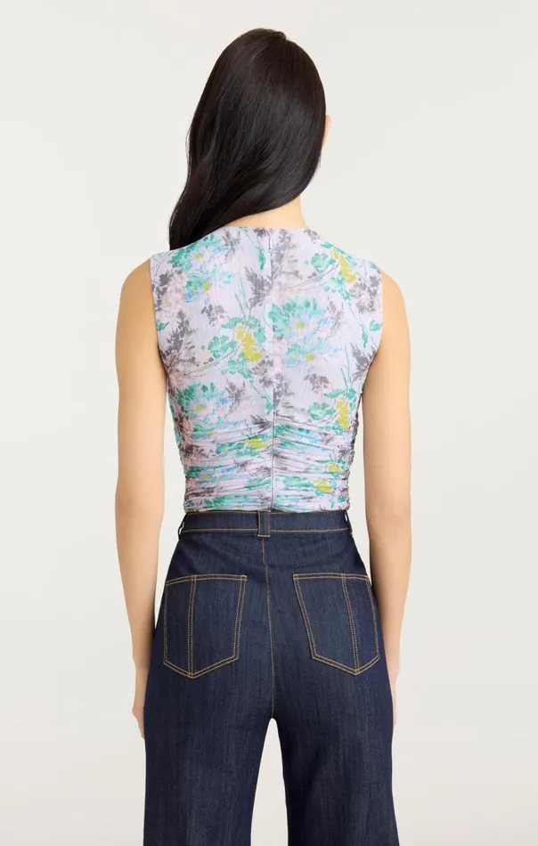 Women Sleeveless Aniya Top Pastelmulti Cinq Sept Tank Tops and Camisoles