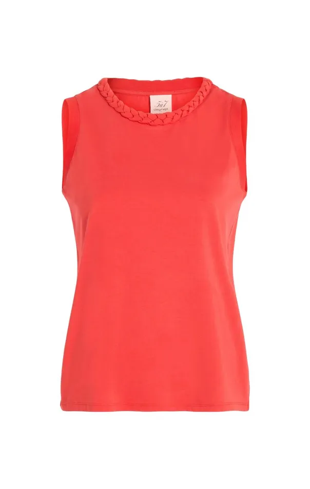 Women Sleeveless Braided Tee Deeptangelo Cinq Sept Tees
