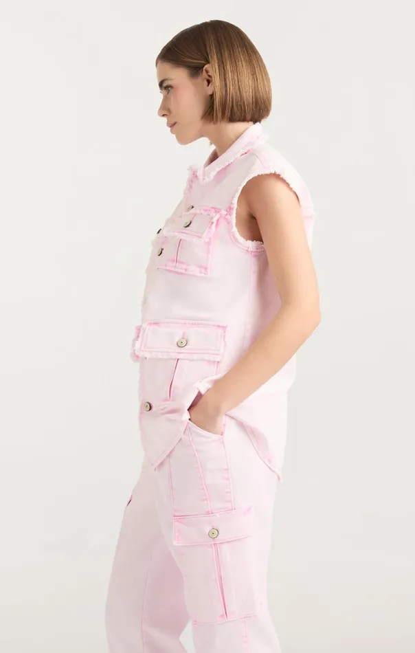 Women Sleeveless Vera Jacket Flamingo Cinq Sept Jackets