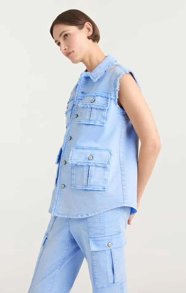 Women Sleeveless Vera Jacket Skylight Cinq Sept Jackets