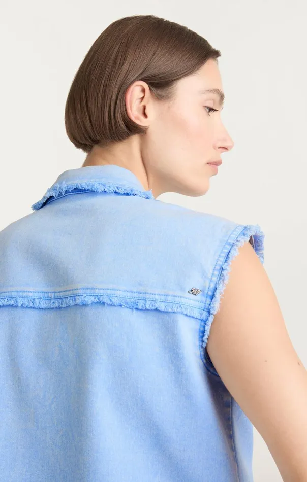 Women Sleeveless Vera Jacket Skylight Cinq Sept Jackets