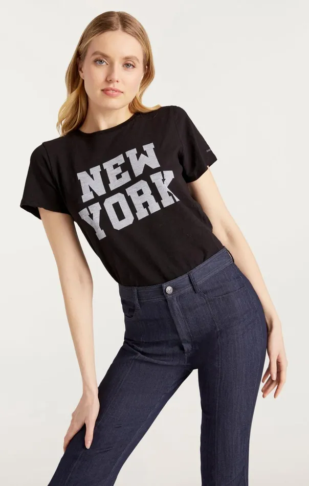 Women Soho New York Tee Blackwhite Cinq Sept Tees