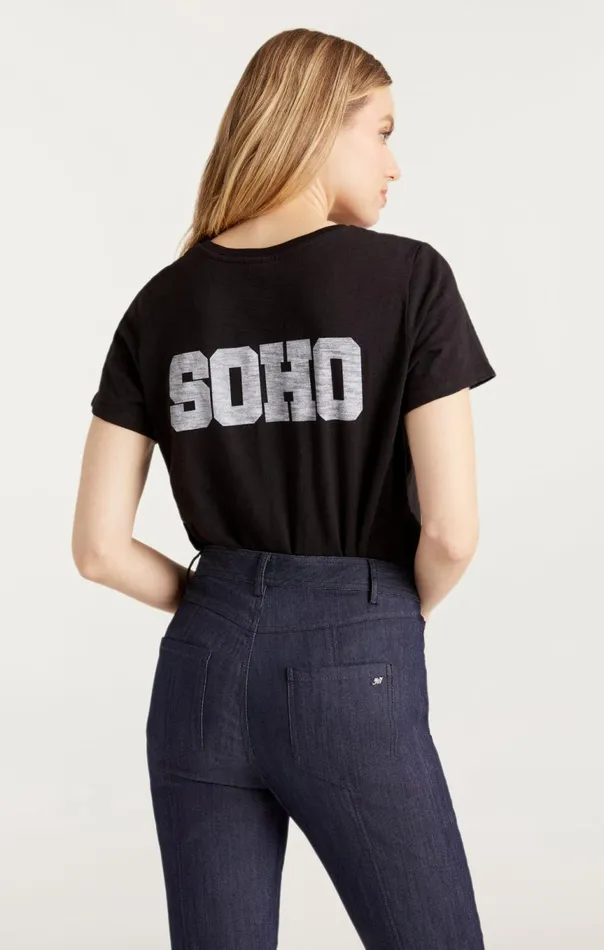 Women Soho New York Tee Blackwhite Cinq Sept Tees