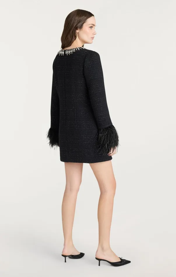 Women Static Boucle Kas Dress Black Cinq Sept Mini