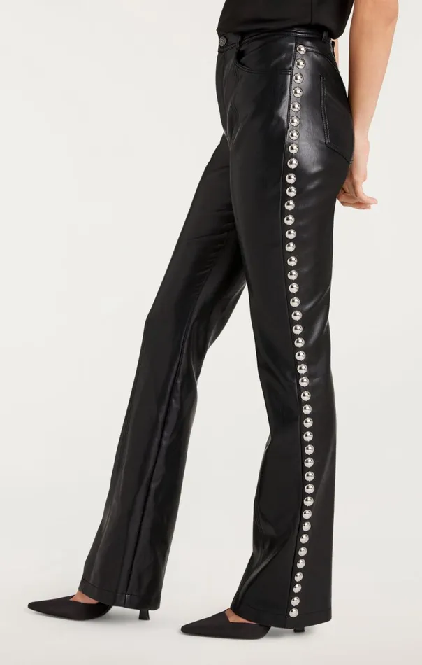 Women Studded Shailene Pant Black Cinq Sept Pants