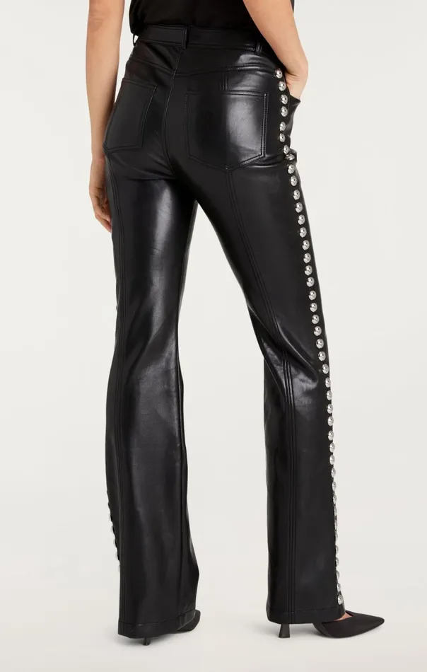 Women Studded Shailene Pant Black Cinq Sept Pants