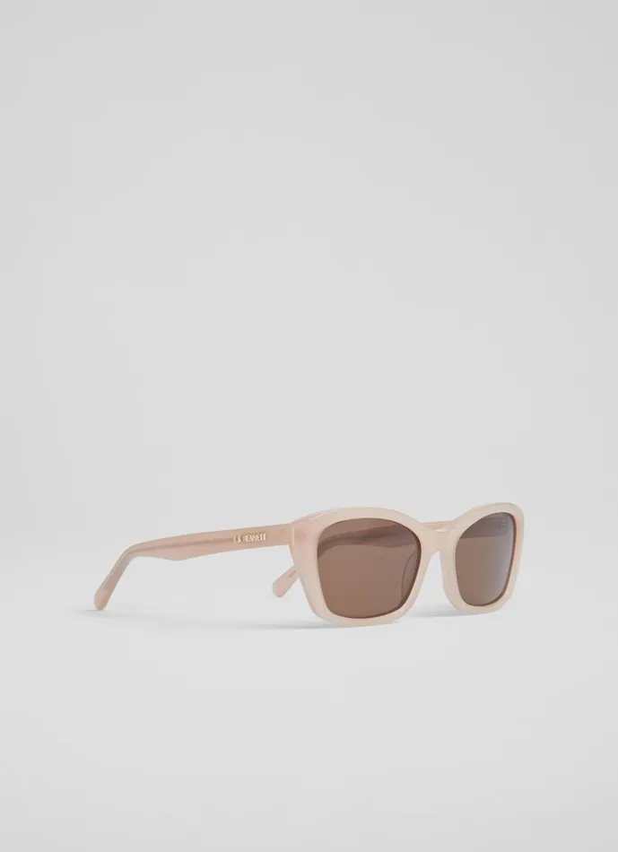 Women Sunglasses LKBennett Celeste Cream Acetate Sunglasses Women Sunglasses LKBennett Celeste Cream Acetate Sunglasses