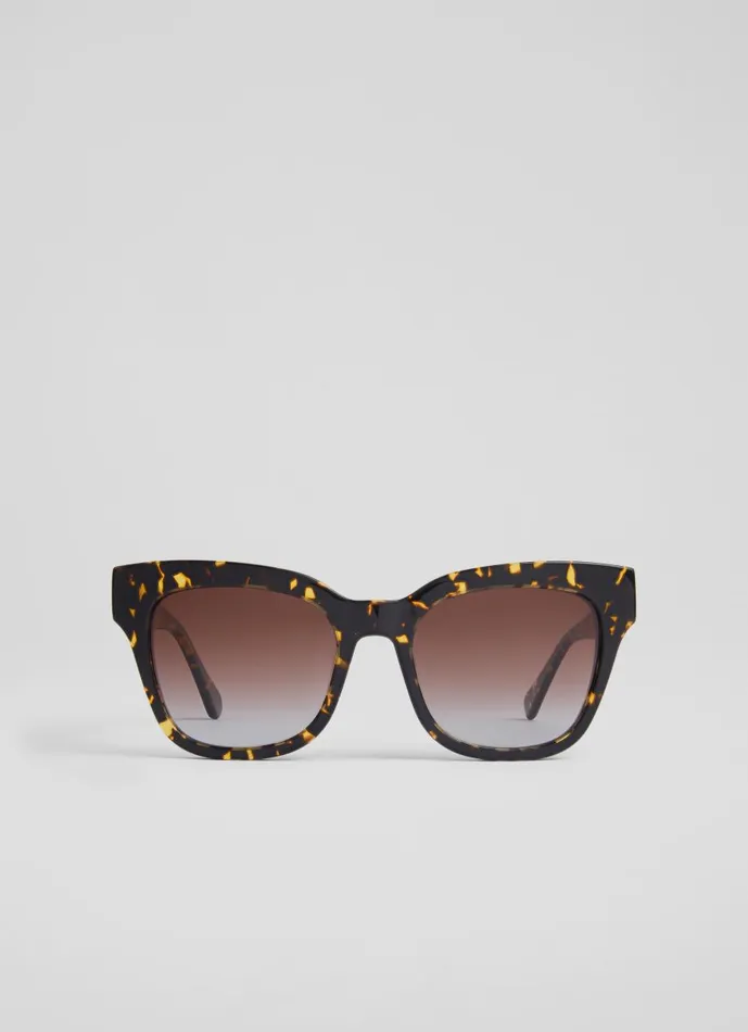 Women Sunglasses LKBennett Sabella Brown TortoiseEffect Acetate Sunglasses Women Sunglasses LKBennett Sabella Brown TortoiseEffect Acetate Sunglasses