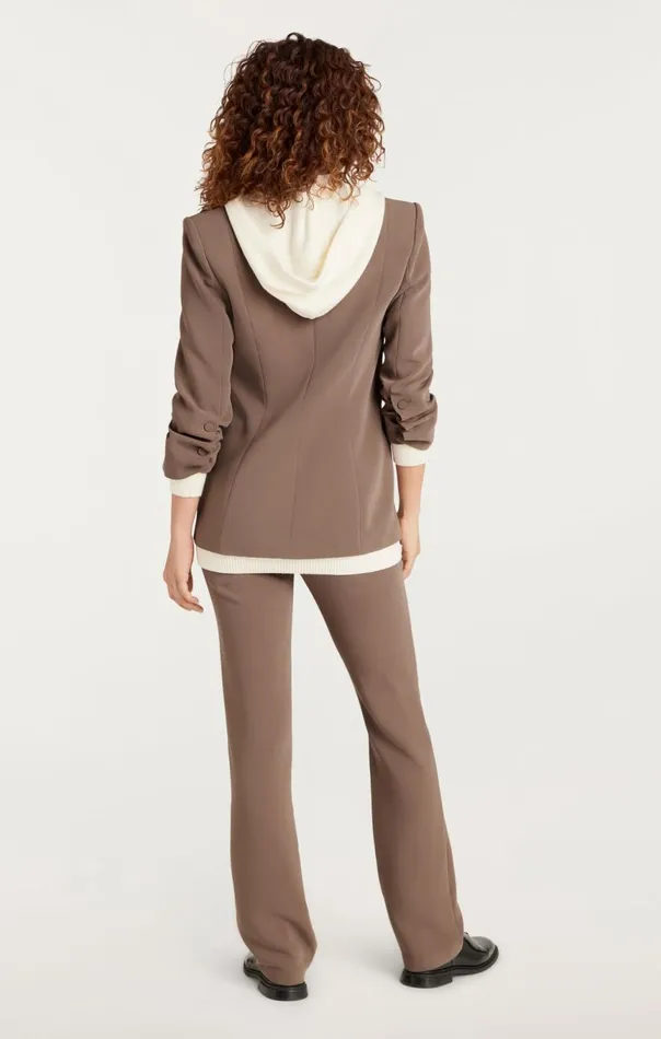 Women Sweater Knit Khloe Blazer Taupeivory Cinq Sept Blazers
