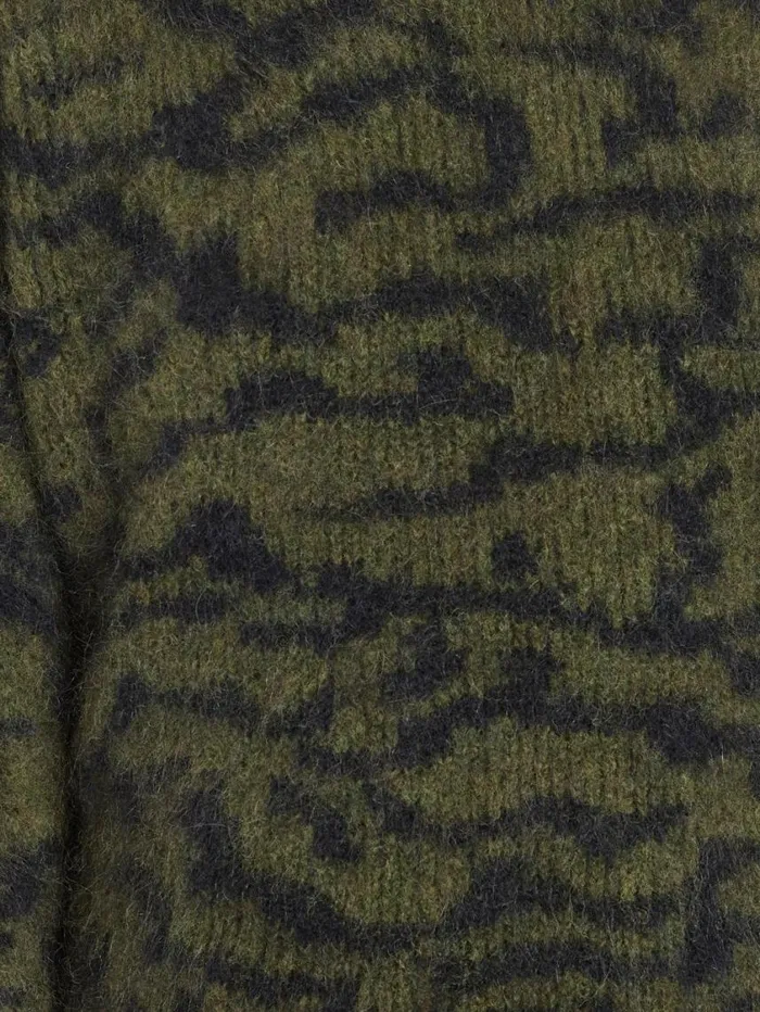 Women Sweaters FRAME Abstract Jacquard Crew 8212 Surplus Multi Women Sweaters FRAME Abstract Jacquard Crew 8212 Surplus Multi