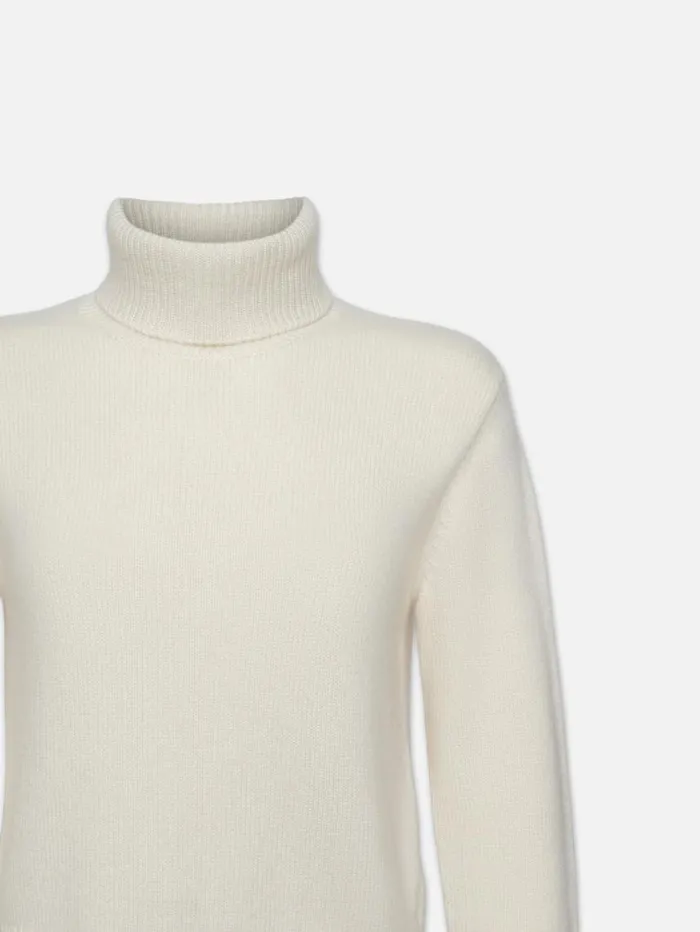 Women Sweaters FRAME Cashmere Turtleneck Sweater 8212 Cream Women Sweaters FRAME Cashmere Turtleneck Sweater 8212 Cream