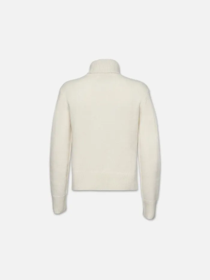 Women Sweaters FRAME Cashmere Turtleneck Sweater 8212 Cream Women Sweaters FRAME Cashmere Turtleneck Sweater 8212 Cream