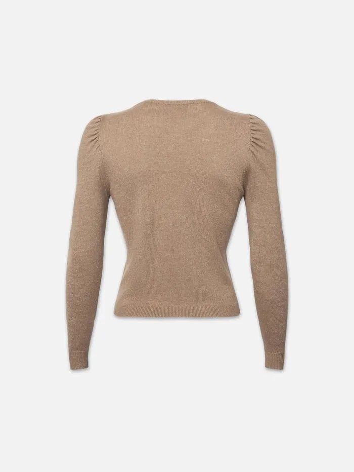 Women Sweaters FRAME Lunar New Year Cash Shirred Sweater 8212 Camel Women Sweaters FRAME Lunar New Year Cash Shirred Sweater 8212 Camel
