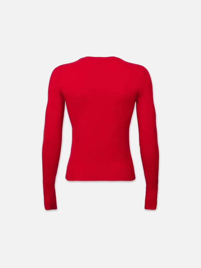 Women Sweaters FRAME Lunar New Year Cashmere Crew 8212 Red Women Sweaters FRAME Lunar New Year Cashmere Crew 8212 Red