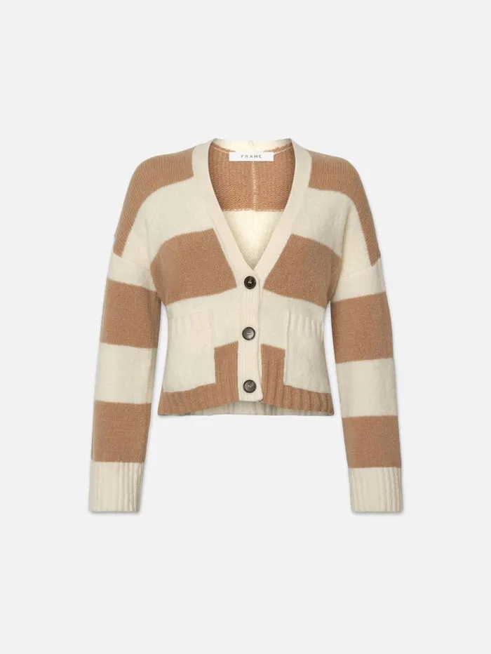 Women Sweaters FRAME Luxe Cardi 8212 Off White Multi