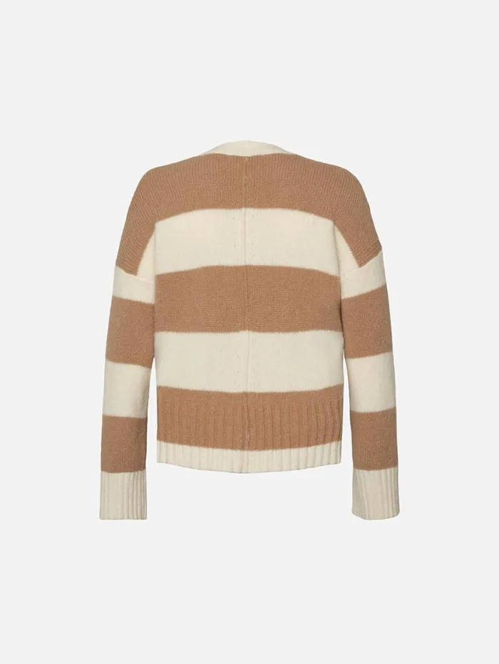 Women Sweaters FRAME Luxe Cardi 8212 Off White Multi Women Sweaters FRAME Luxe Cardi 8212 Off White Multi