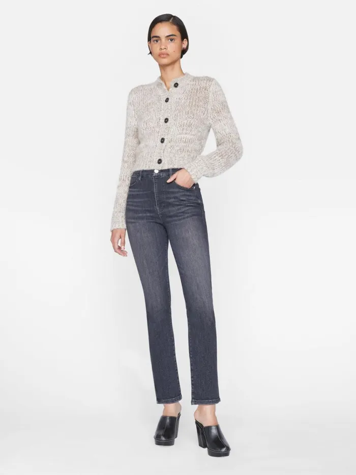 Women Sweaters FRAME Marl Cardi Sweater 8212 Oatmeal Heather Multi Women Sweaters FRAME Marl Cardi Sweater 8212 Oatmeal Heather Multi