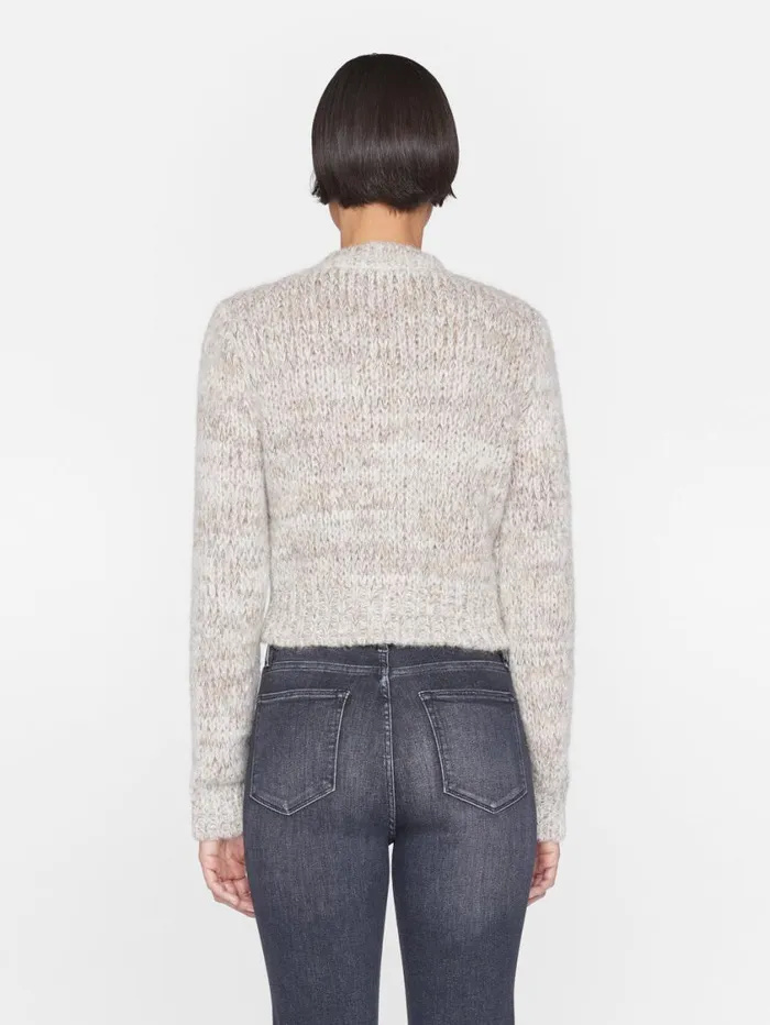 Women Sweaters FRAME Marl Cardi Sweater 8212 Oatmeal Heather Multi Women Sweaters FRAME Marl Cardi Sweater 8212 Oatmeal Heather Multi