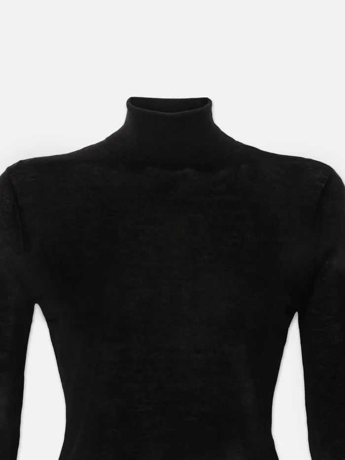 Women Sweaters FRAME Slim Turtleneck 8212 Black Women Sweaters FRAME Slim Turtleneck 8212 Black