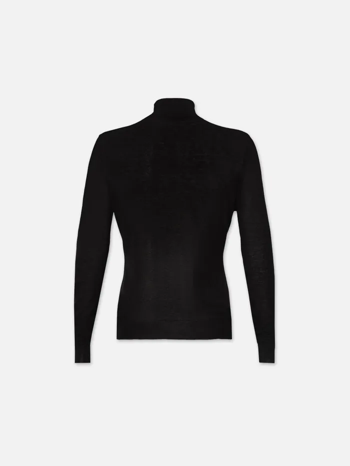 Women Sweaters FRAME Slim Turtleneck 8212 Black Women Sweaters FRAME Slim Turtleneck 8212 Black