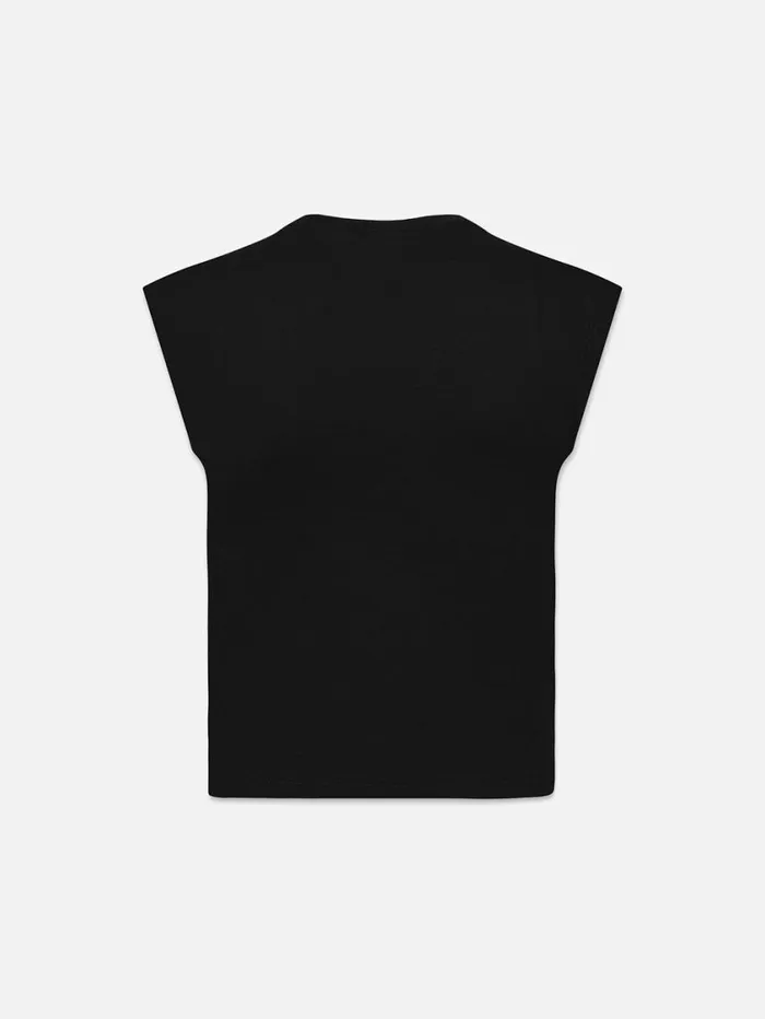 Women Tanks and Tees FRAME Le High Rise Muscle Tee 8212 Noir Women Tanks and Tees FRAME Le High Rise Muscle Tee 8212 Noir
