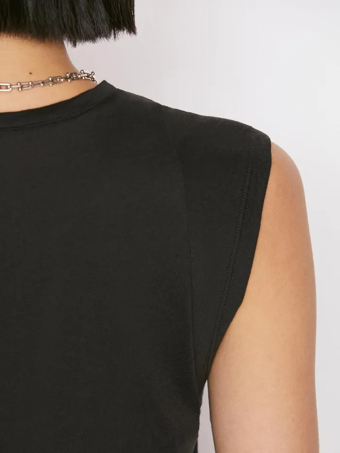 Women Tanks and Tees FRAME Le High Rise Muscle Tee 8212 Noir Women Tanks and Tees FRAME Le High Rise Muscle Tee 8212 Noir