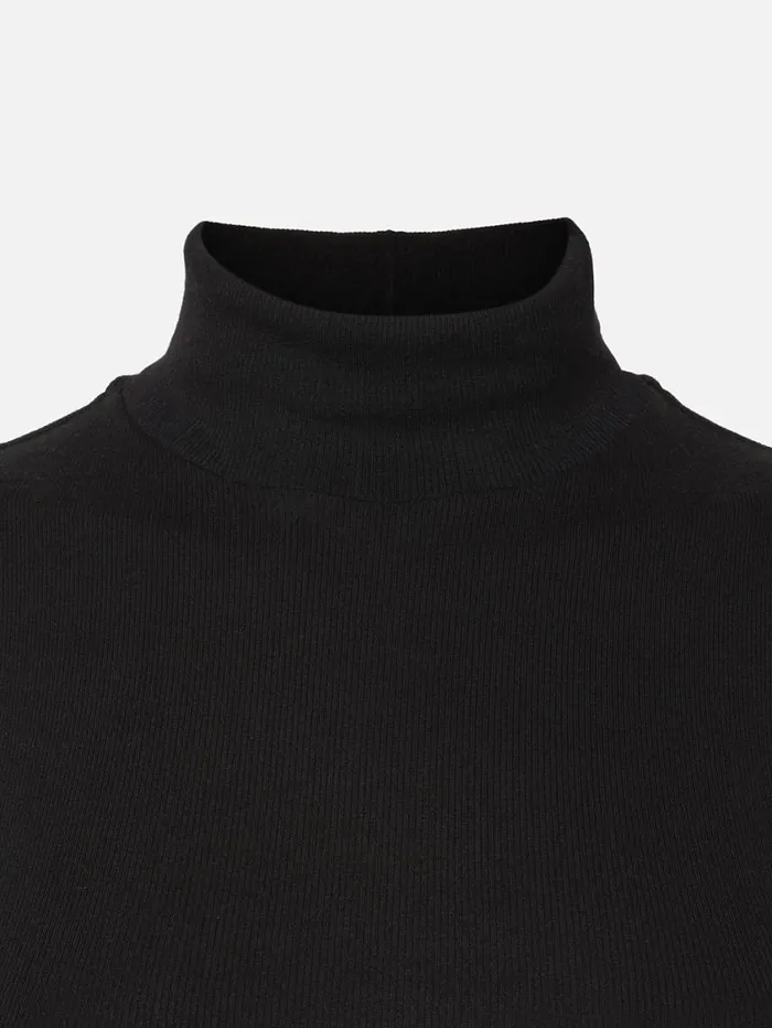 Women Tanks and Tees FRAME Sleeveless Turtleneck Top 8212 Black Women Tanks and Tees FRAME Sleeveless Turtleneck Top 8212 Black