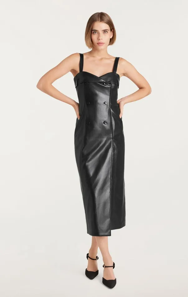 Women Tessa Dress Black Cinq Sept Midi