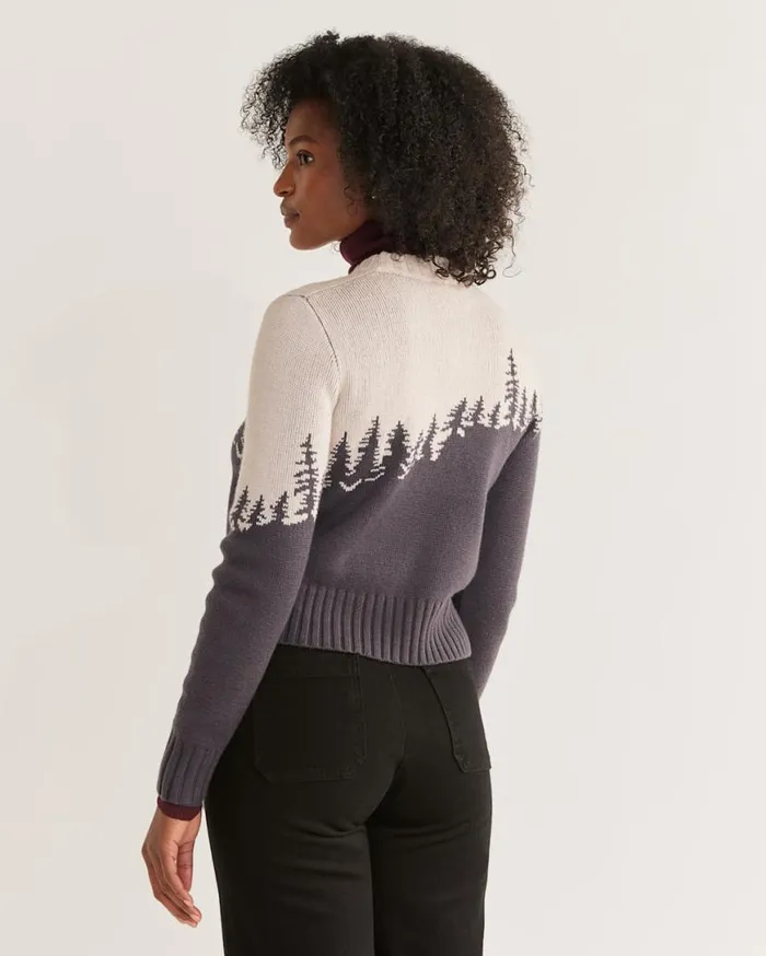 Women TIMBERLINE MERINO PULLOVER Charcoalivory Pendleton Sweaters