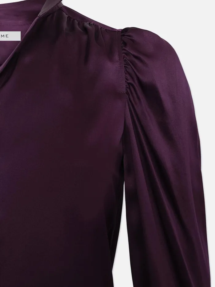 Women Tops and Blouses FRAME Gillian Long Sleeve Top 8212 Plum Women Tops and Blouses FRAME Gillian Long Sleeve Top 8212 Plum