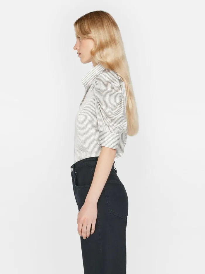 Women Tops and Blouses FRAME Gillian Top 8212 Bone Multi Women Tops and Blouses FRAME Gillian Top 8212 Bone Multi