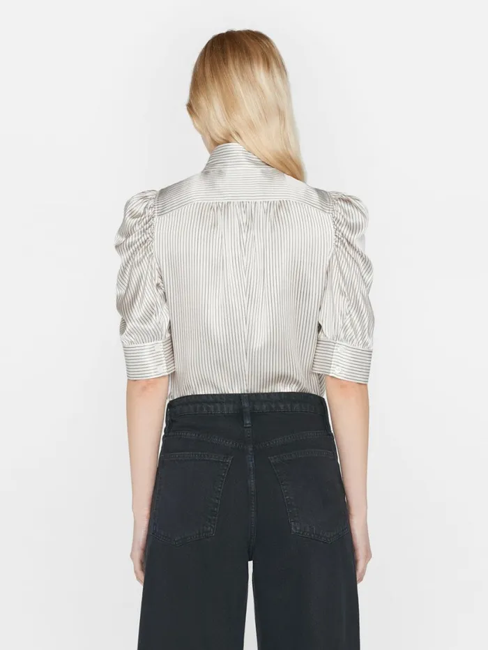 Women Tops and Blouses FRAME Gillian Top 8212 Bone Multi Women Tops and Blouses FRAME Gillian Top 8212 Bone Multi