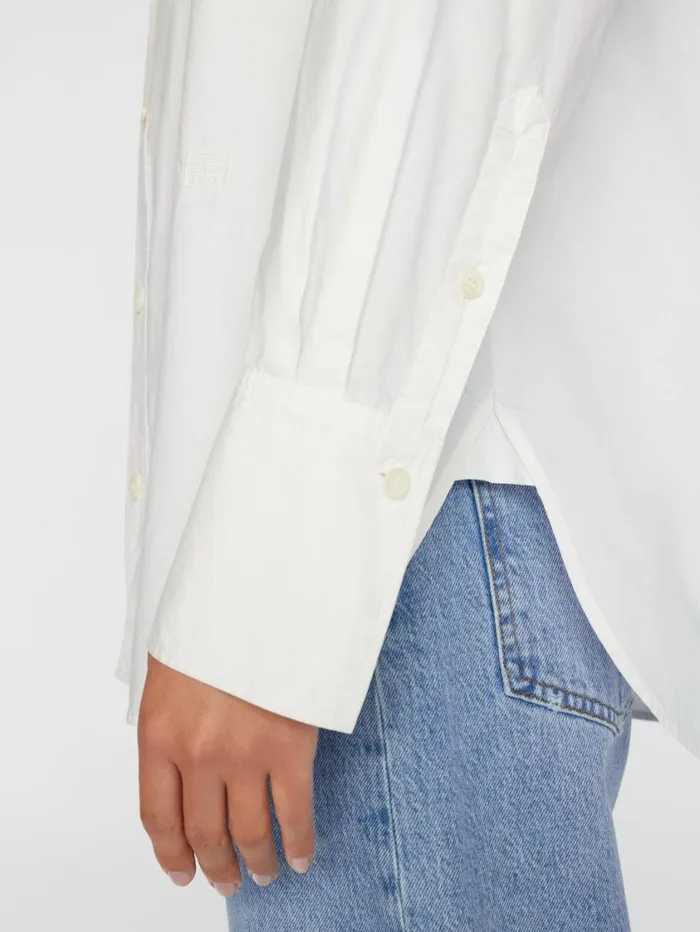 Women Tops and Blouses FRAME The Oversized Shirt 8212 Blanc Women Tops and Blouses FRAME The Oversized Shirt 8212 Blanc