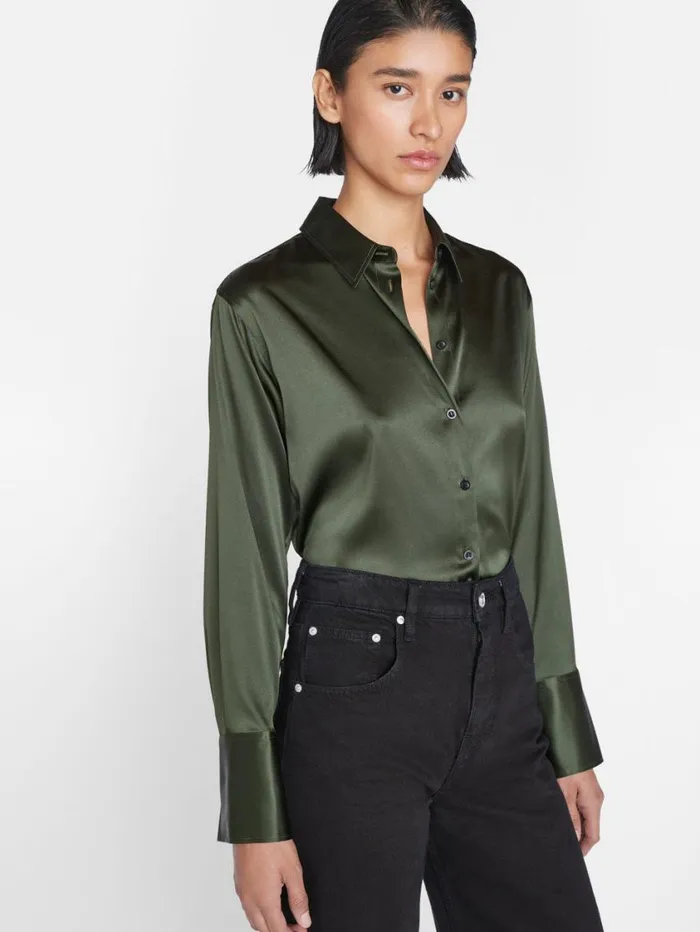Women Tops and Blouses FRAME The Standard Shirt 8212 Surplus Women Tops and Blouses FRAME The Standard Shirt 8212 Surplus