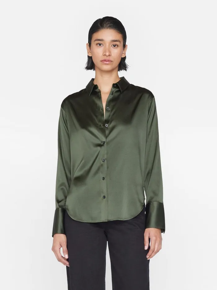 Women Tops and Blouses FRAME The Standard Shirt 8212 Surplus Women Tops and Blouses FRAME The Standard Shirt 8212 Surplus
